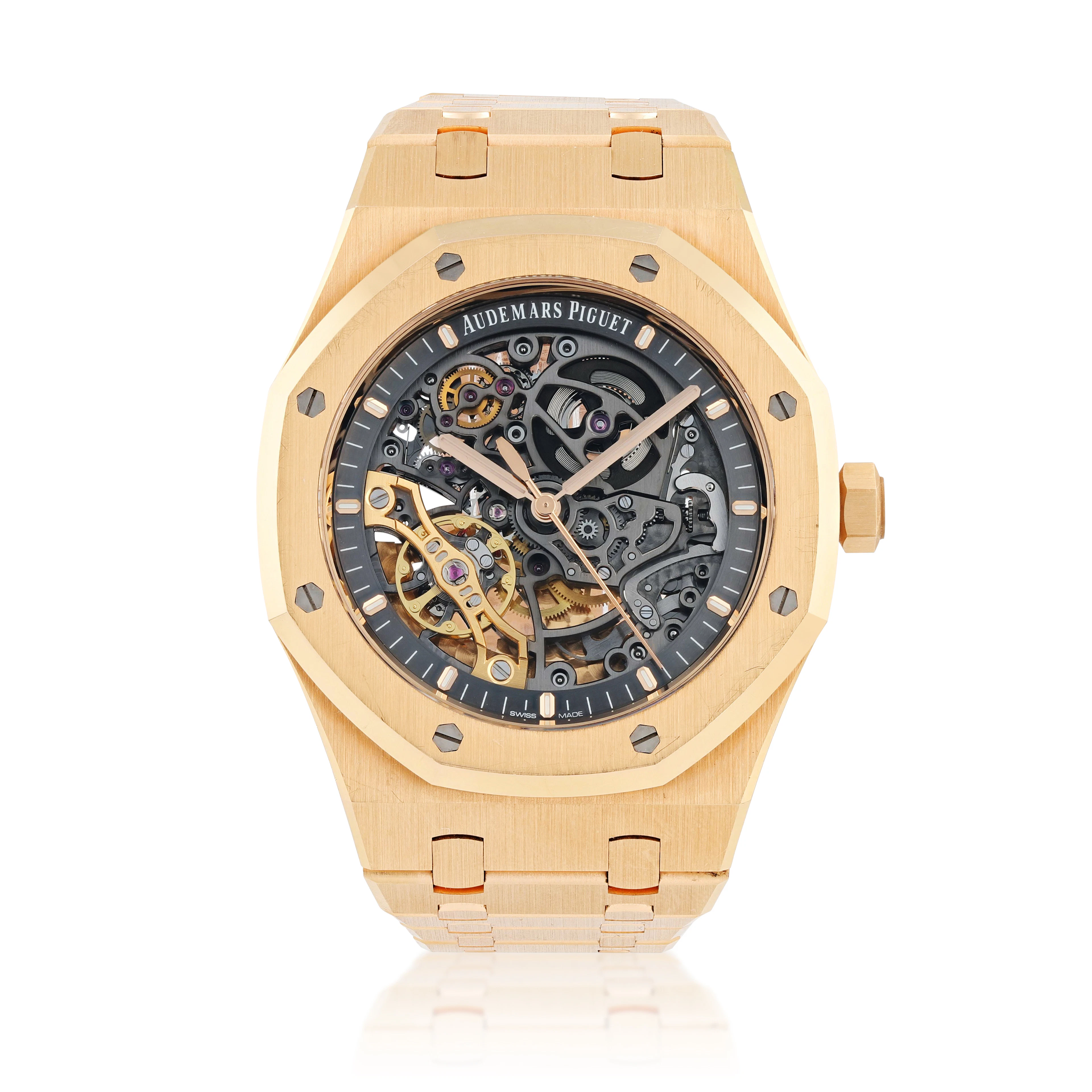 Royal Oak, reference 15407OR.OO.1220OR.01, pink gold skeletonised