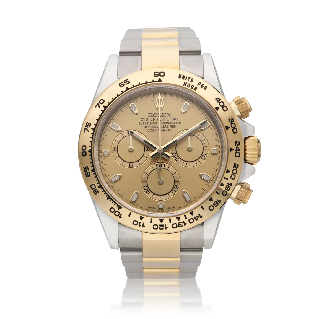 Daytona (Reference 116503). A 40mm yellow gold stainless steel automatic