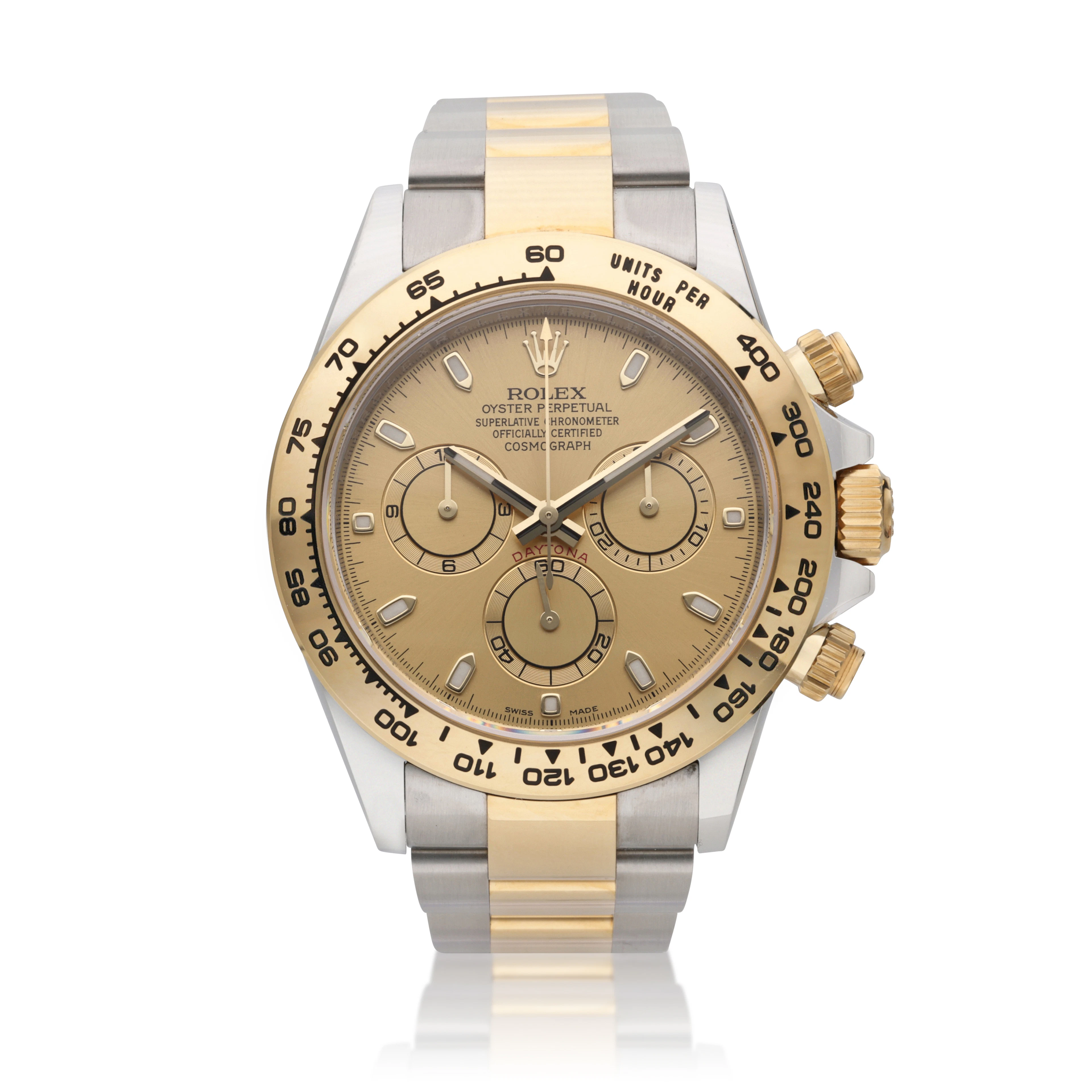 Daytona (Reference 116503). A 40mm yellow gold stainless steel automatic