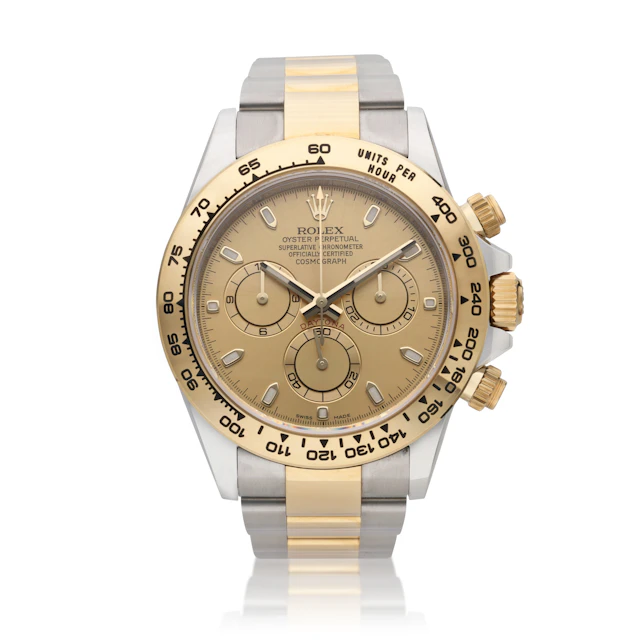 Daytona (Reference 116503). A 40mm yellow gold stainless steel automatic