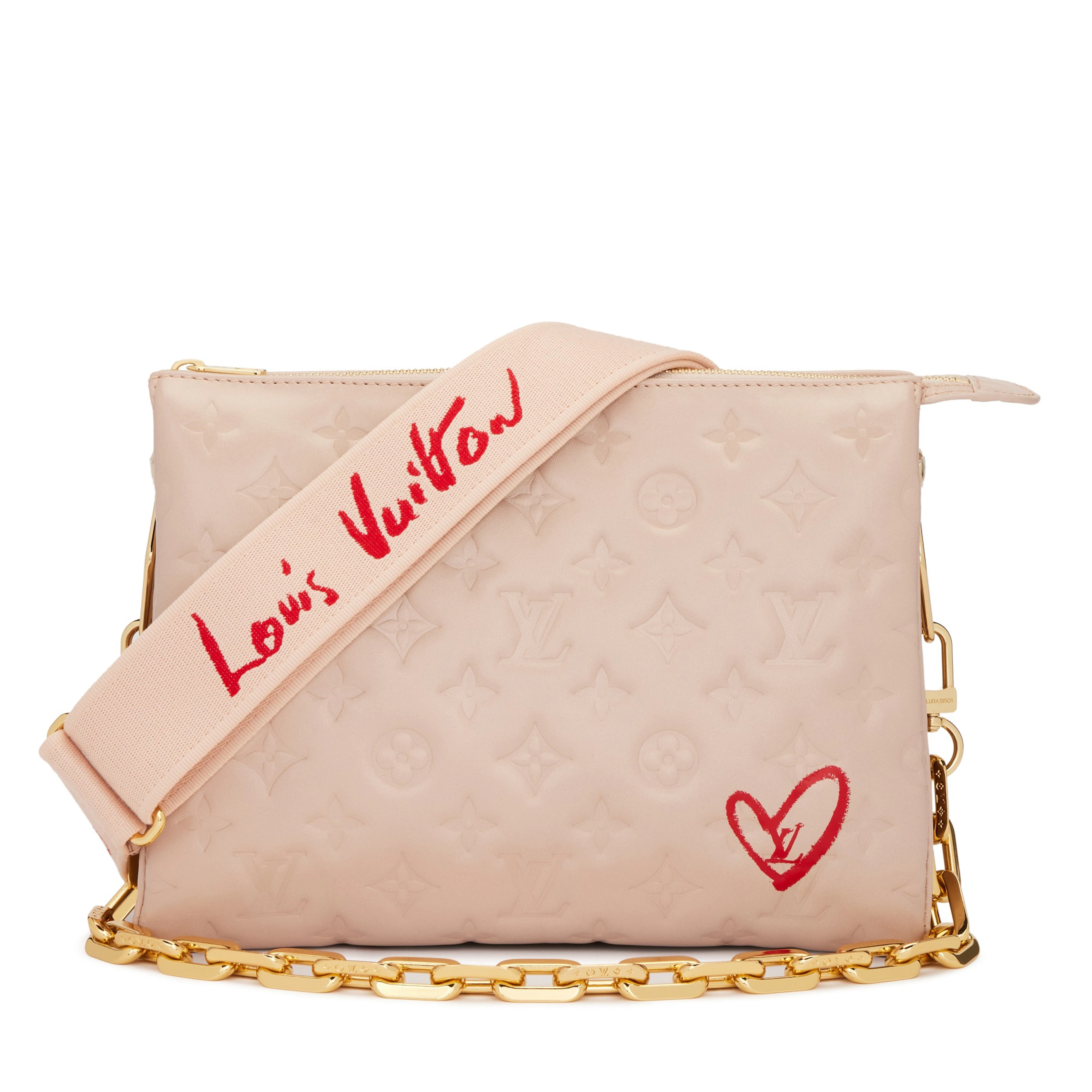 Dragée Monogram Puffy Lambskin Fall In Love Coussin PM Gold Hardware, 2021
