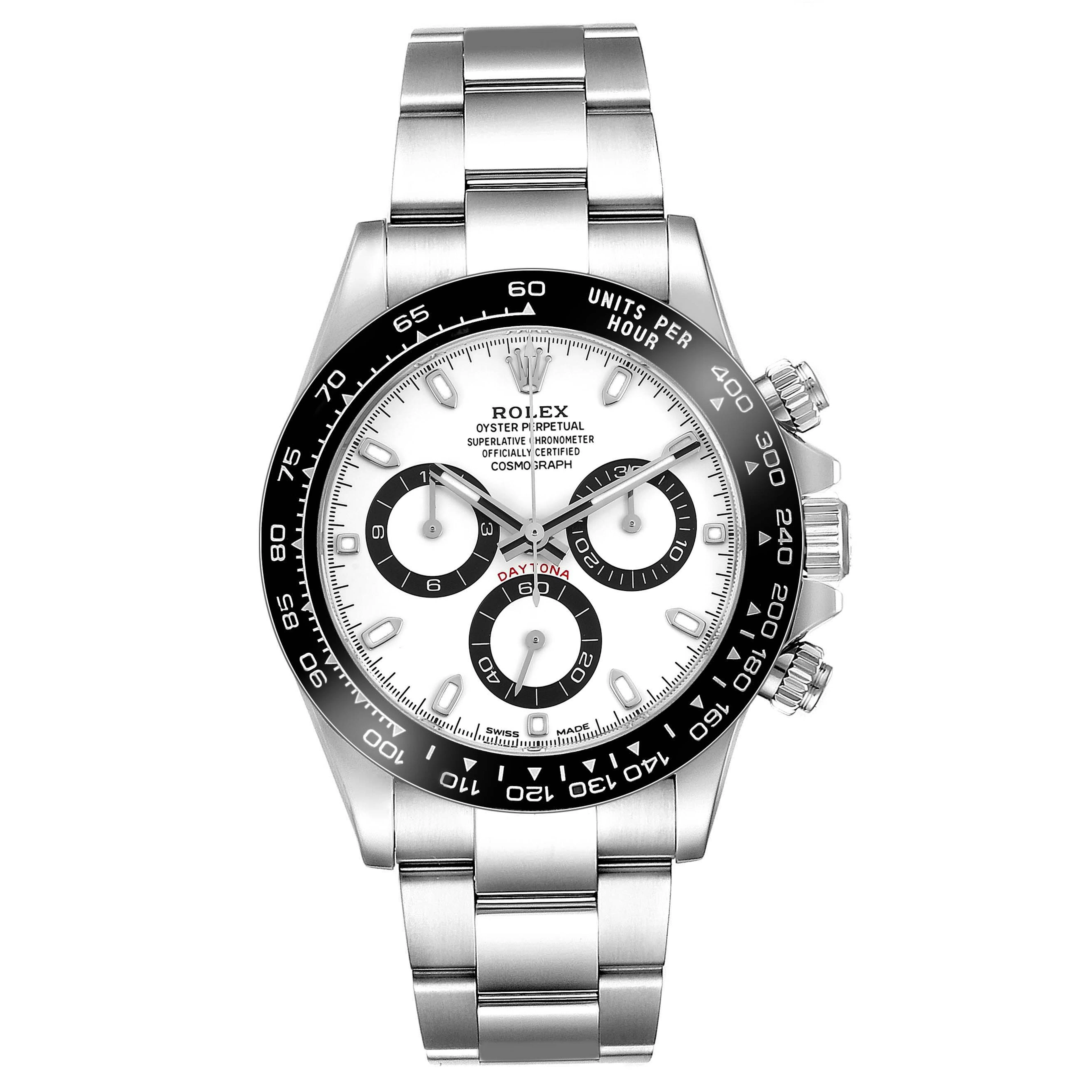 Cosmograph Daytona 'Panda' (Reference 116500LN). A 40mm stainless