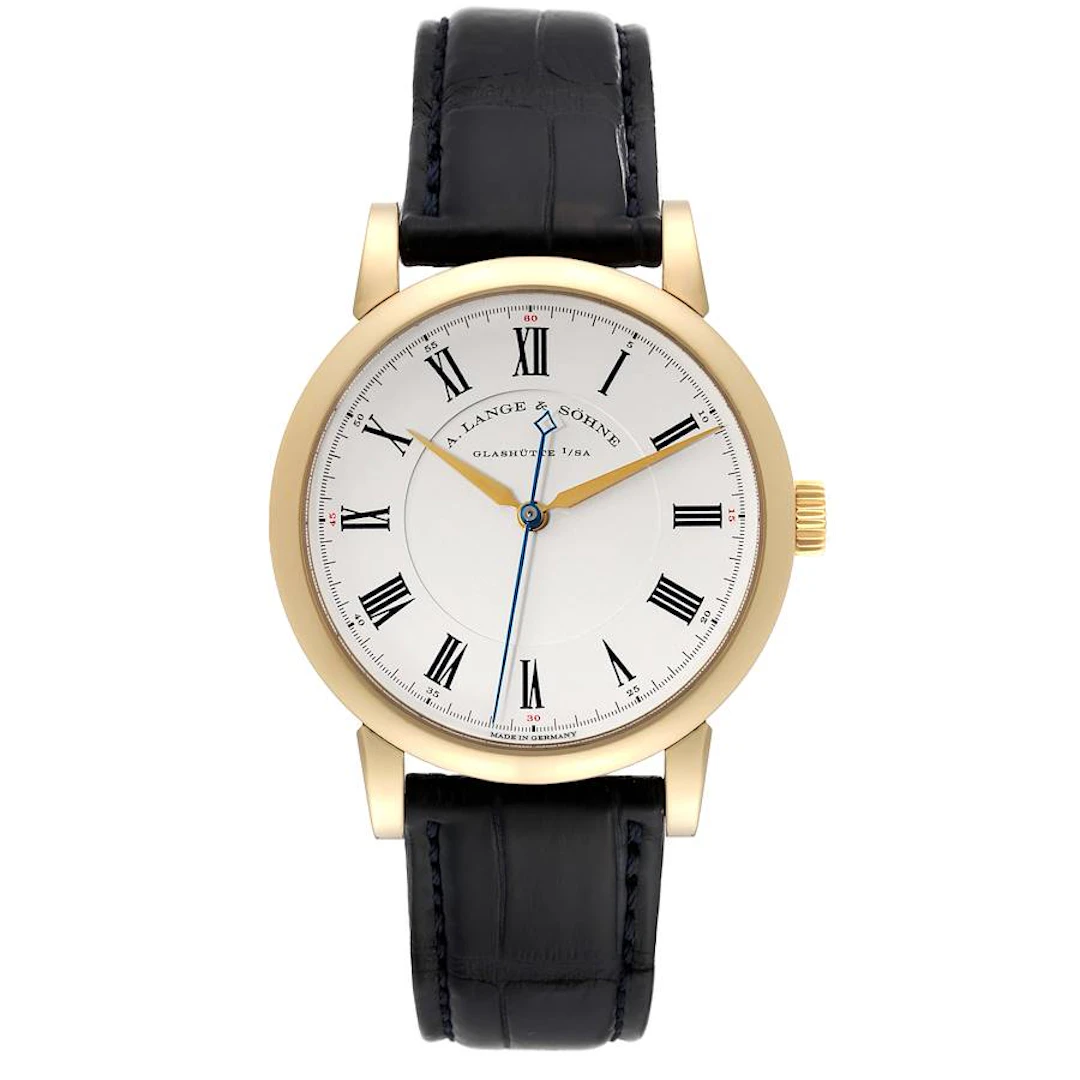 Richard Lange (Reference 232.021). A 40.5mm yellow gold manual wristwatch. 2012