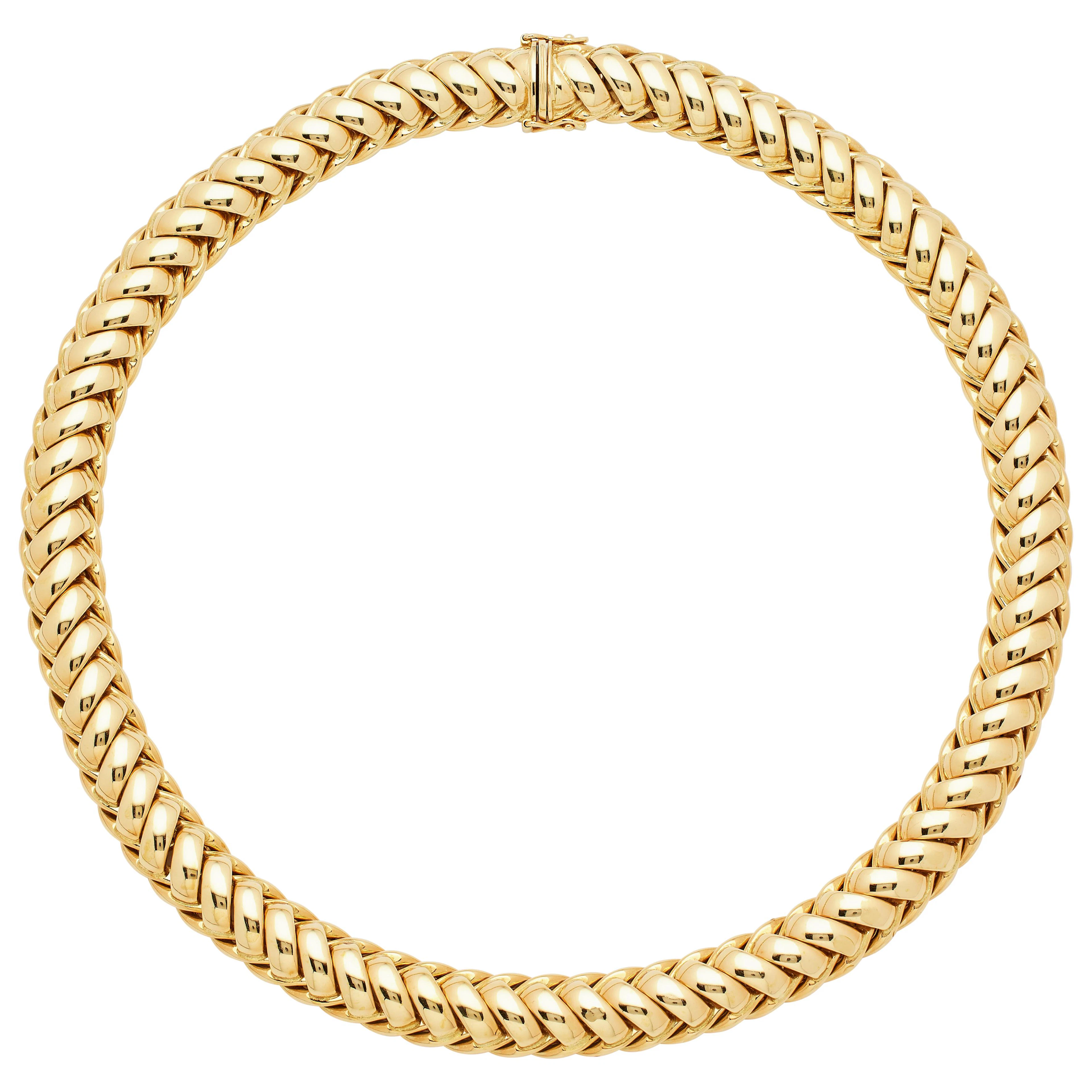 Vintage Gold Link Necklace