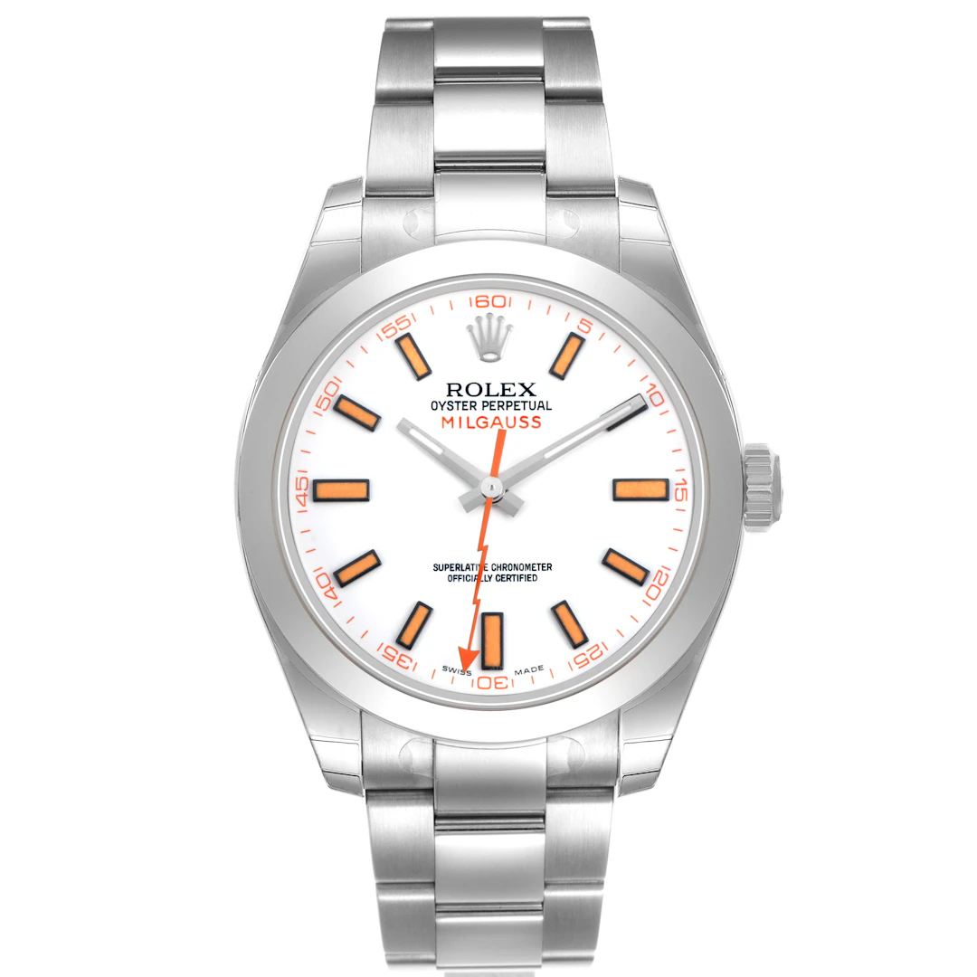 Milgauss (Reference 116400). A 40mm unworn stainless steel automatic