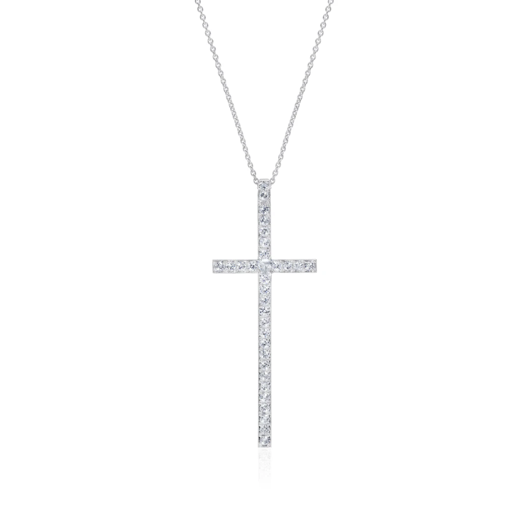 Essentials Diamond Cross Necklace