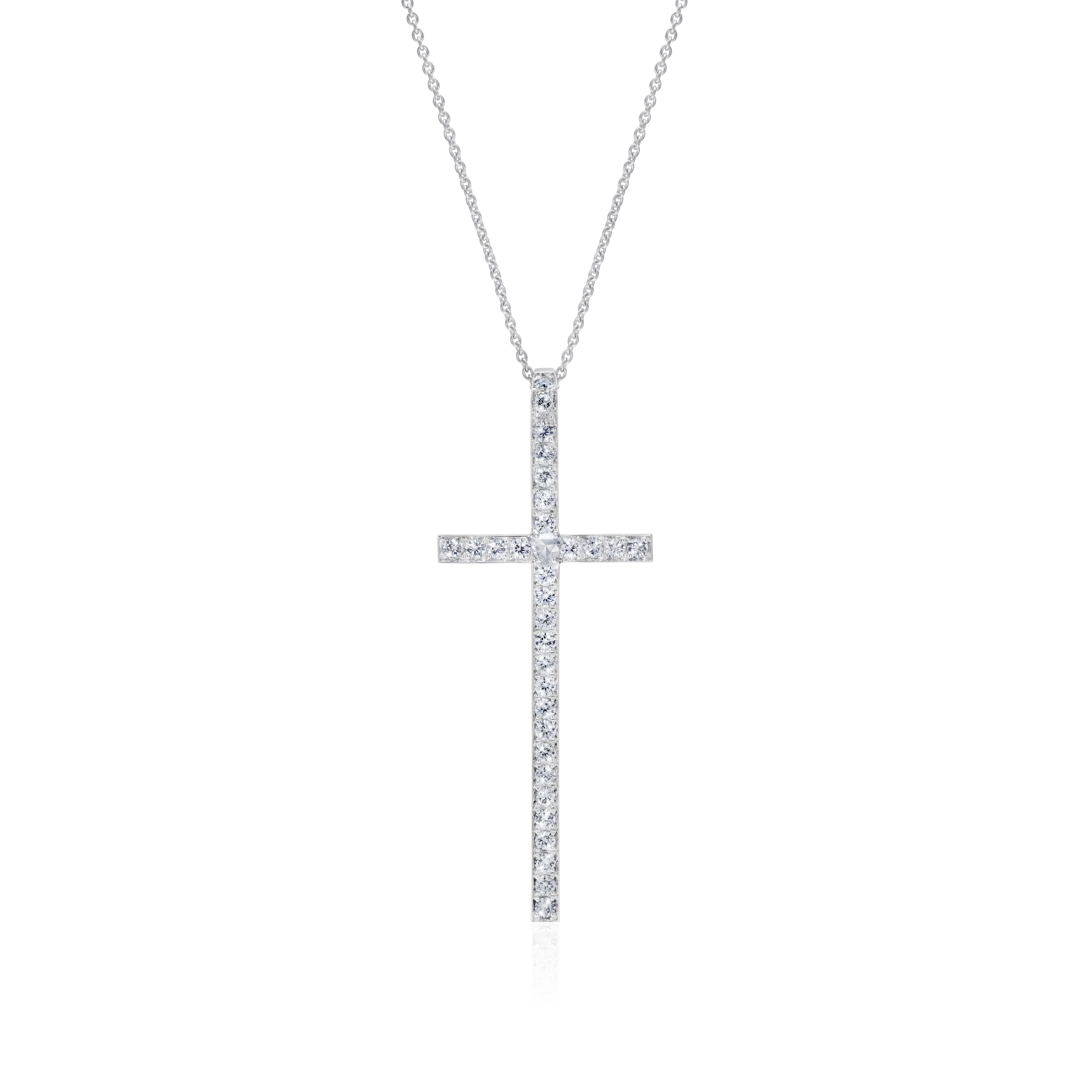 Essentials Diamond Cross Necklace