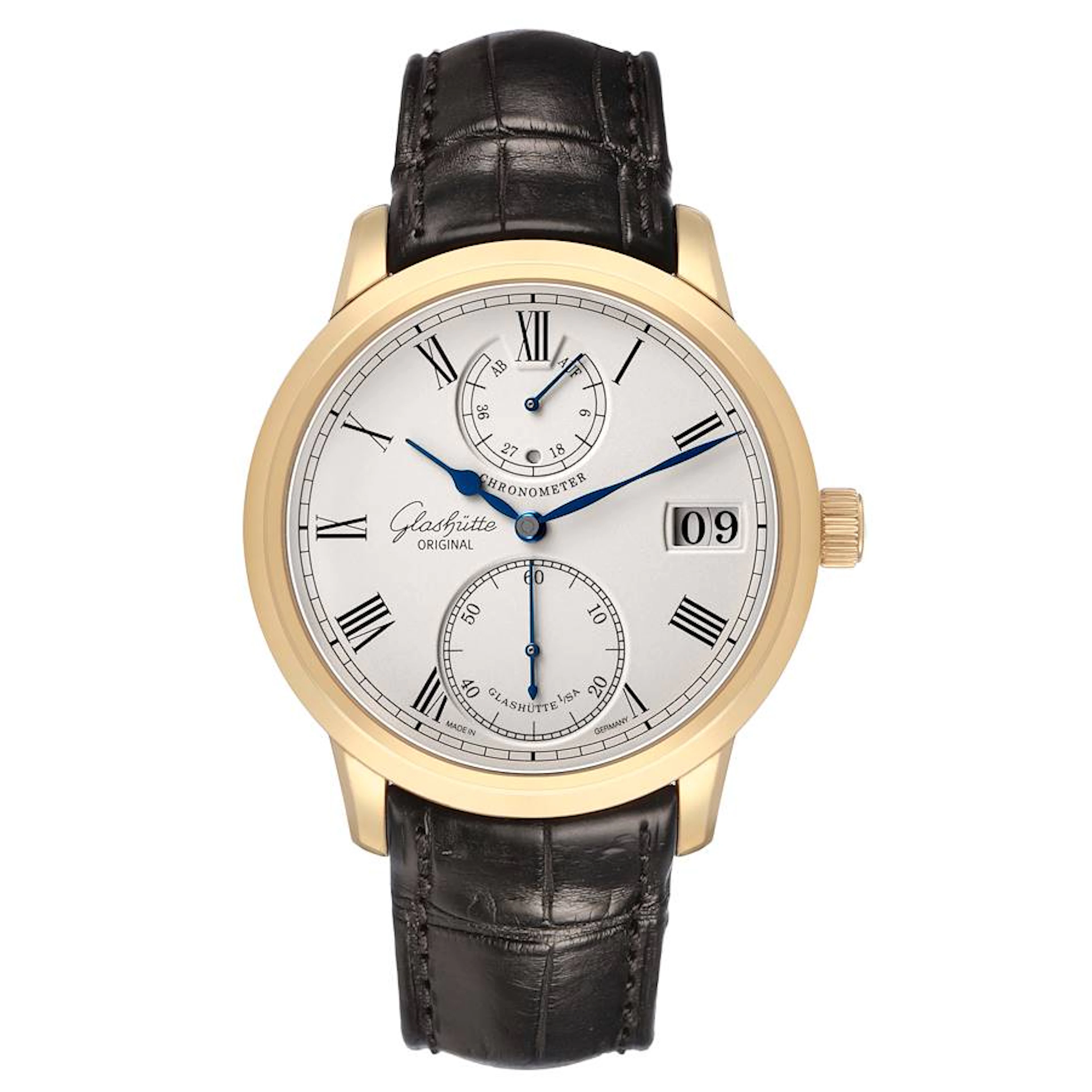 Senator Chronometer (Reference 1-58-01-01-01-04). A 42mm yellow gold