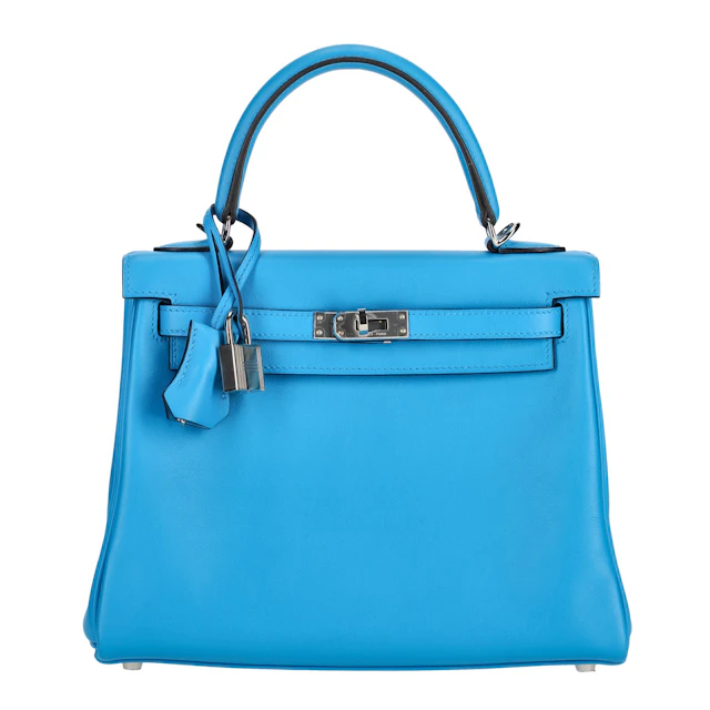 Bleu Zanzibar Swift Retourne Kelly 25 Palladium Hardware, 2021
