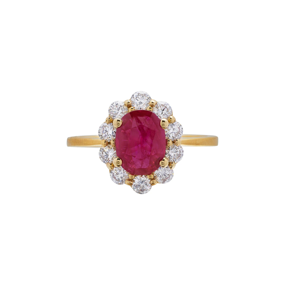 Gold, 1.00ct Ruby and Diamond Ring