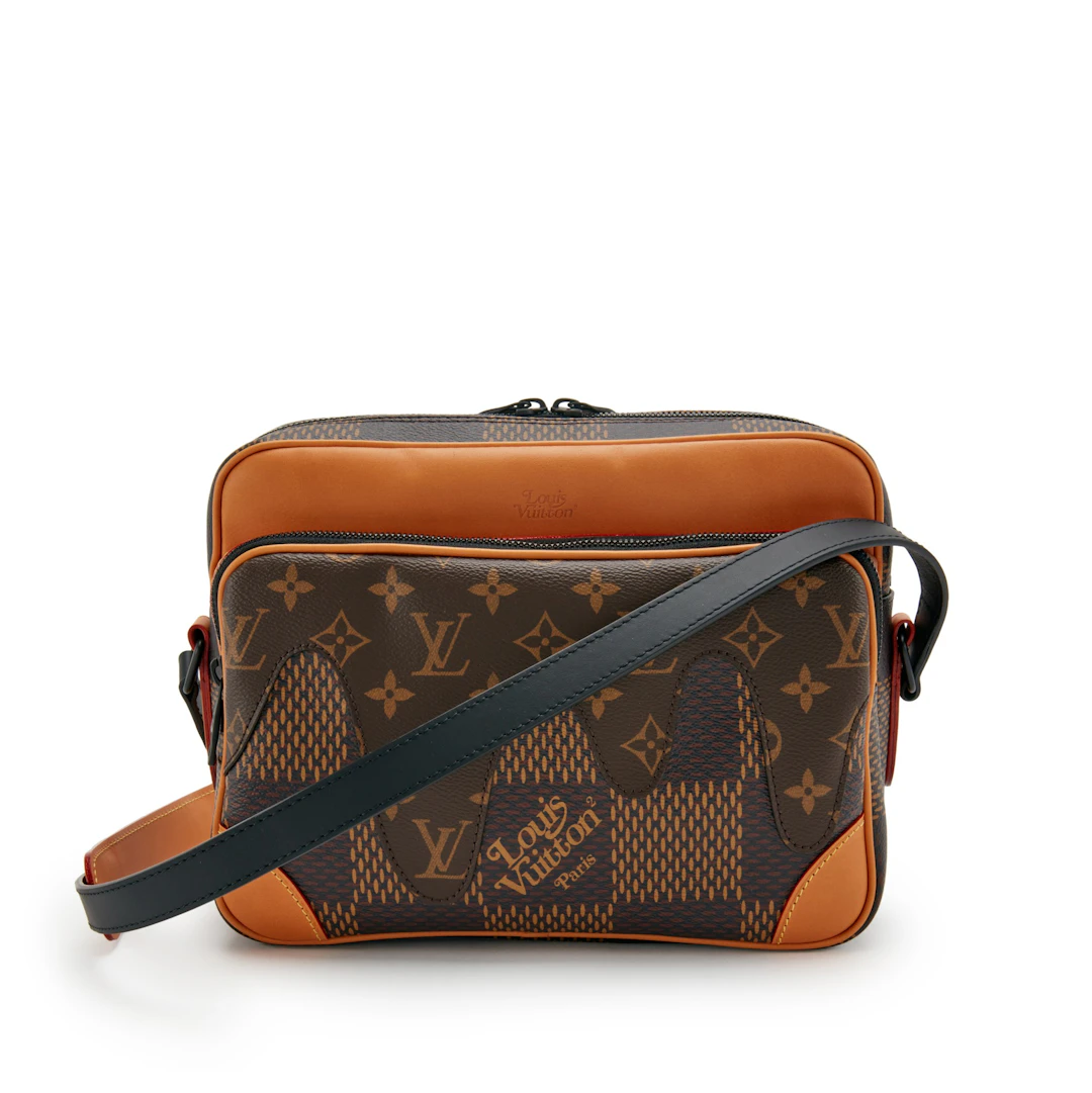 Virgil Abloh NIGO Brown Giant Damier Ebene & Drip Monogram Coated