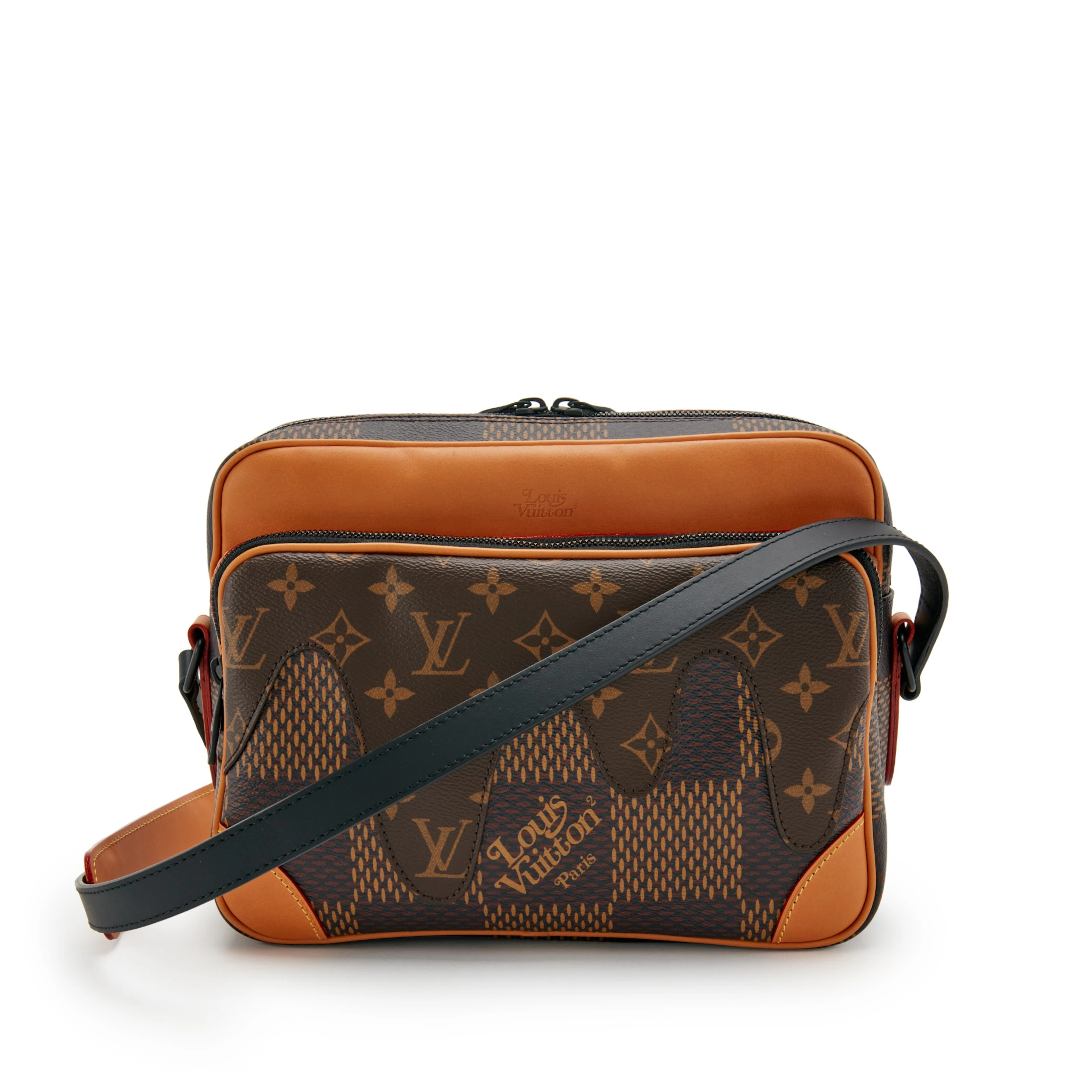 Virgil Abloh NIGO Brown Giant Damier Ebene & Drip Monogram Coated