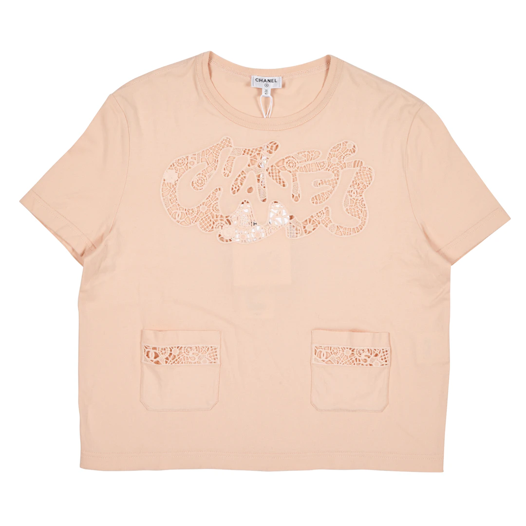 Pink Cutout Logo T-Shirt, 2020
