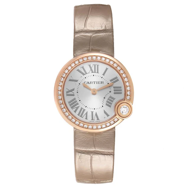 Ballon Blanc (Reference WJBL0012). A 30mm rose gold diamond-set quartz