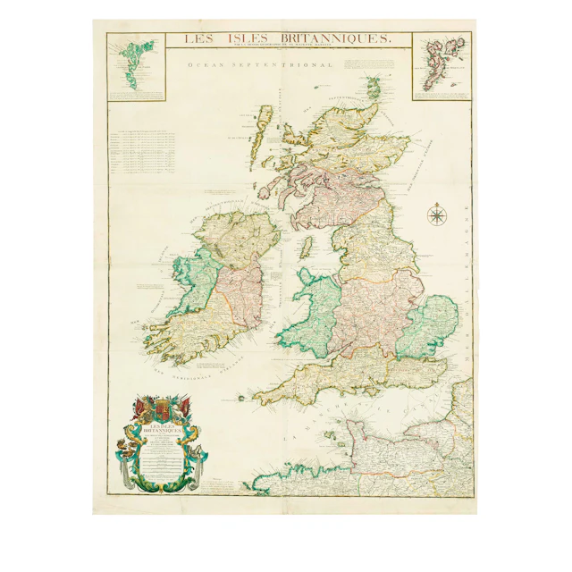 French Map Of The British Isles