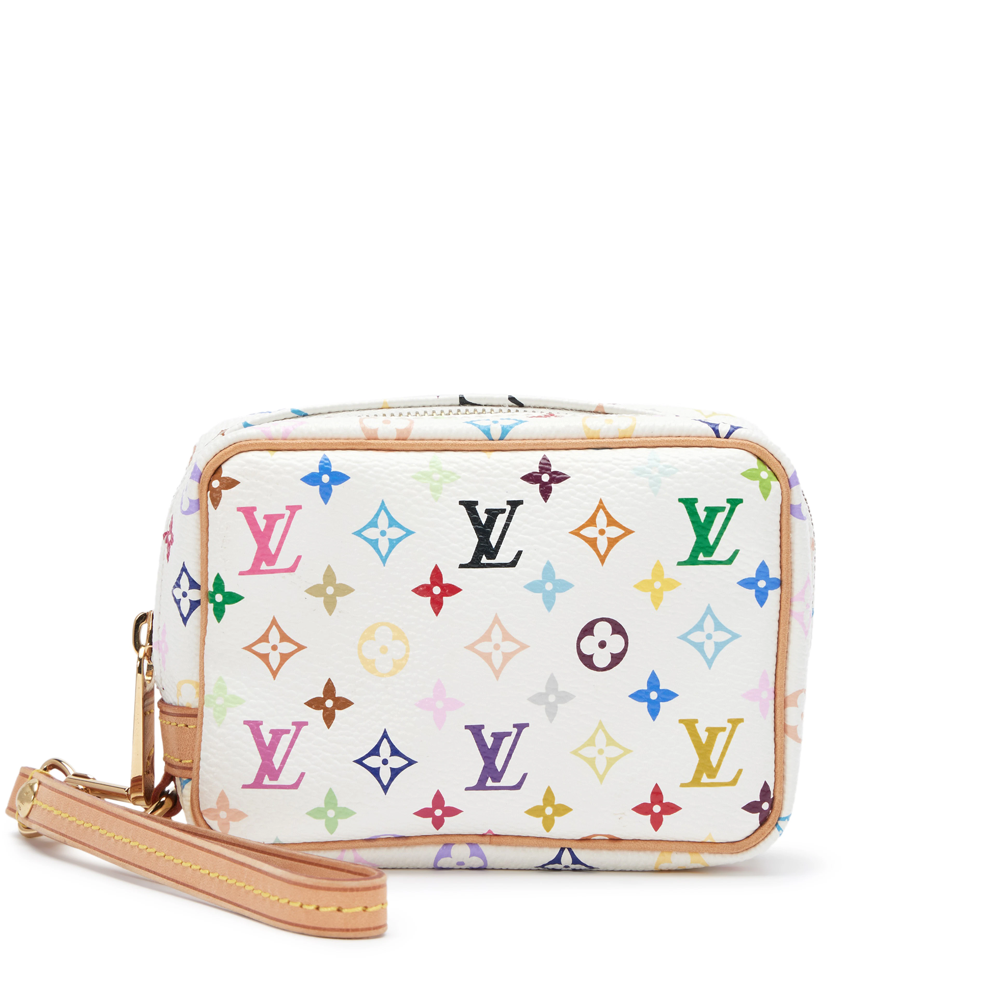 White Monogram Multicolore Wapity Case Gold Hardware, 2007