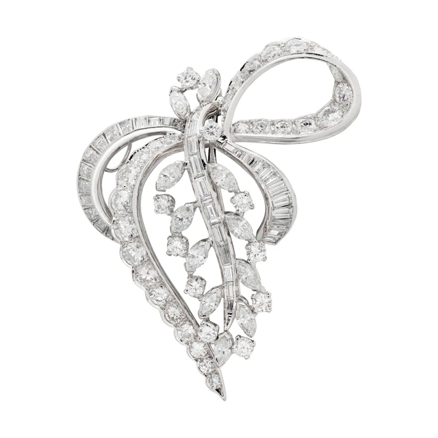 Platinum and Diamond Brooch