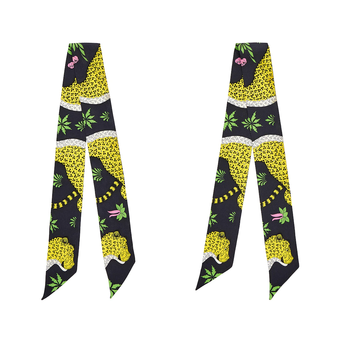 Les Leopards Twilly Scarves