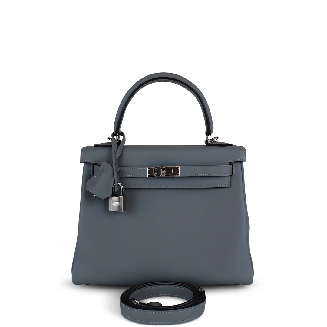 Gris Pantin Swift Retourne Kelly 25 Palladium Hardware, 2026