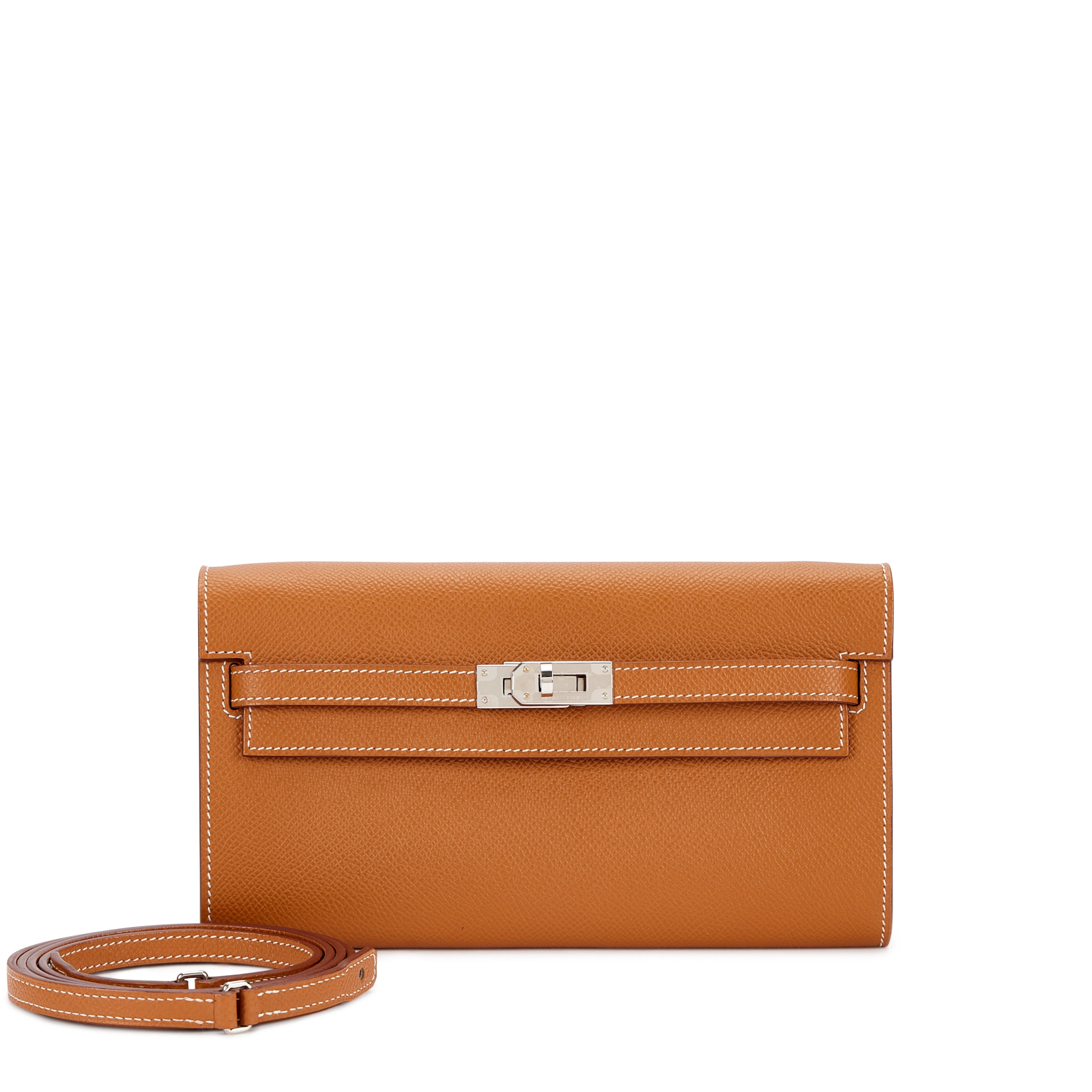 Gold Epsom Kelly-To-Go Wallet Palladium Hardware, 2024