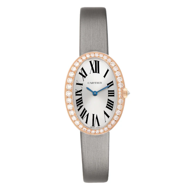 Baignoire (Reference WB520004). A 31.6mm rose gold diamond-set quartz