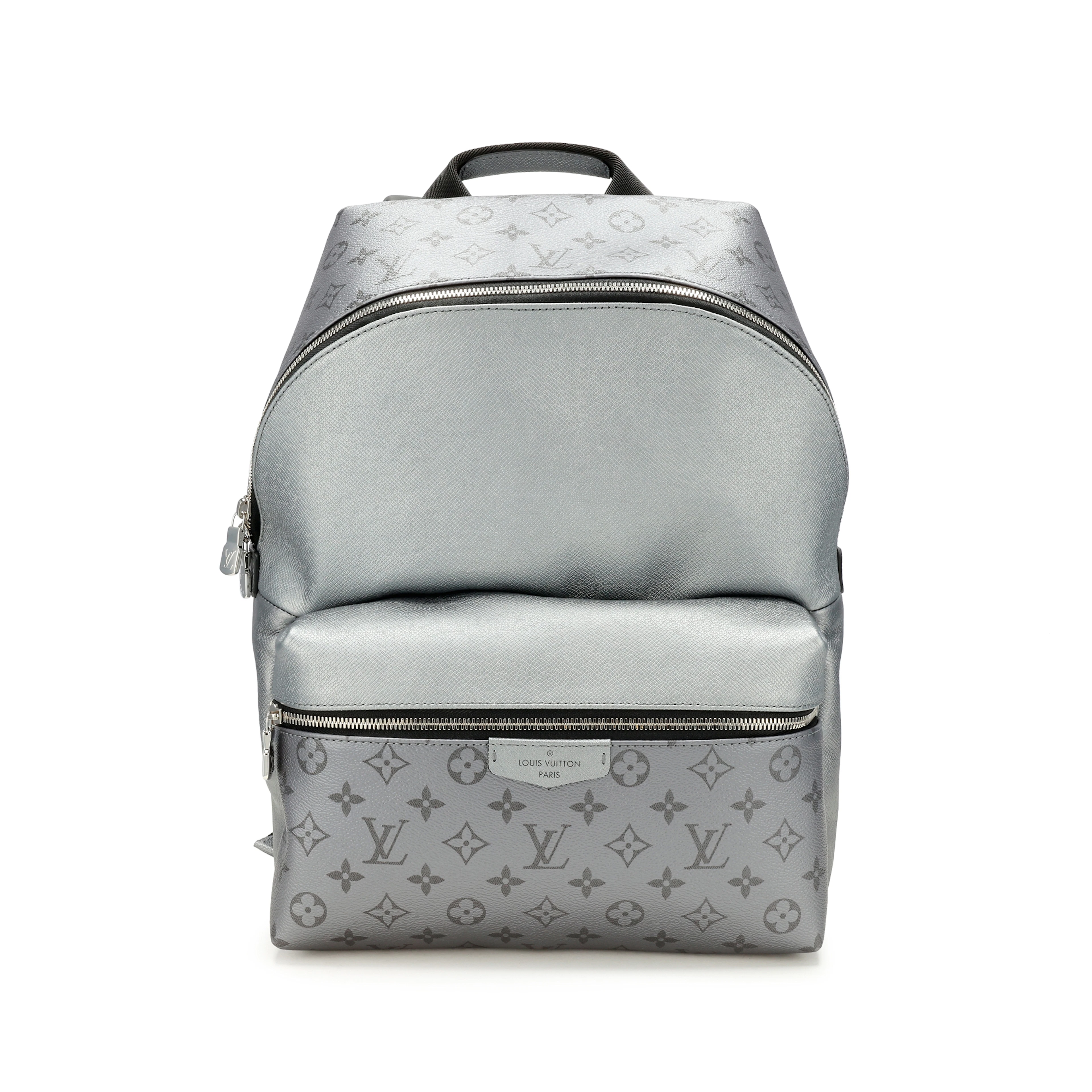 Grey Monogram Coated Canvas Taigarama Grey Discovery Backpack PM Silver