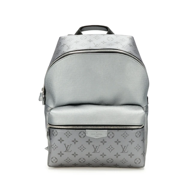 Grey Monogram Coated Canvas Taigarama Grey Discovery Backpack PM Silver