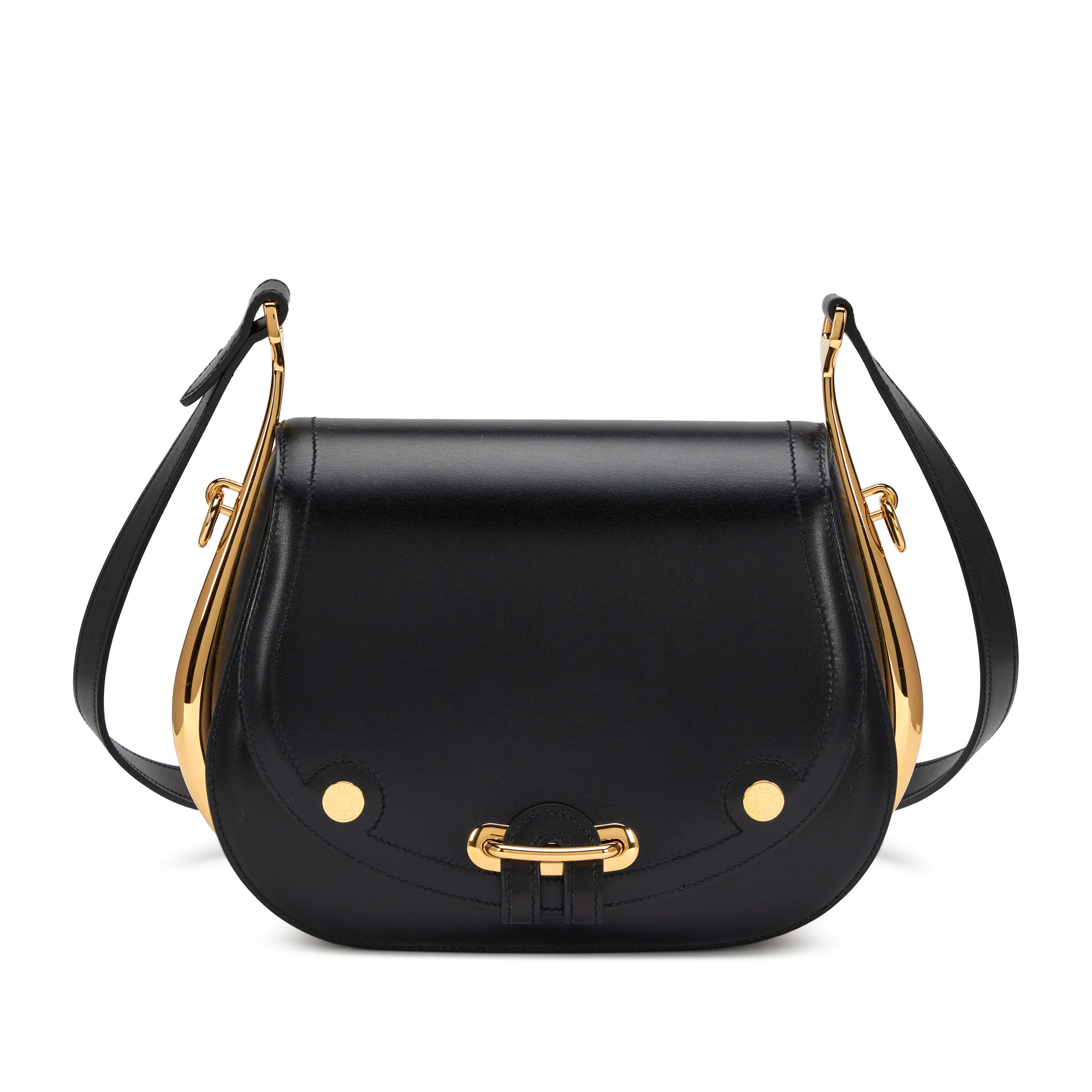 Black Box Calf Passe Guide Shoulder Bag Gold Hardware, 2013