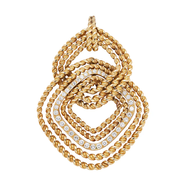 Vintage Gold and Diamond Pendant