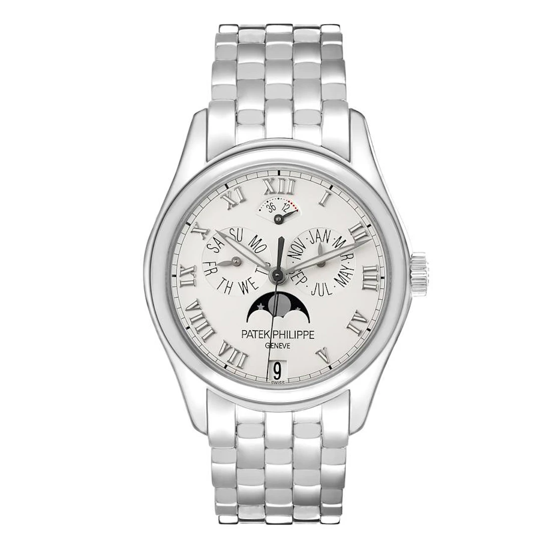 Complications (Reference 5036/1G-013). A 36.5mm white gold automatic