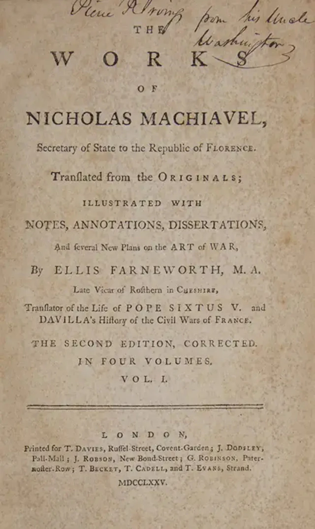 The Works of Nicolas Machiavel, Secretary of State to the Republic