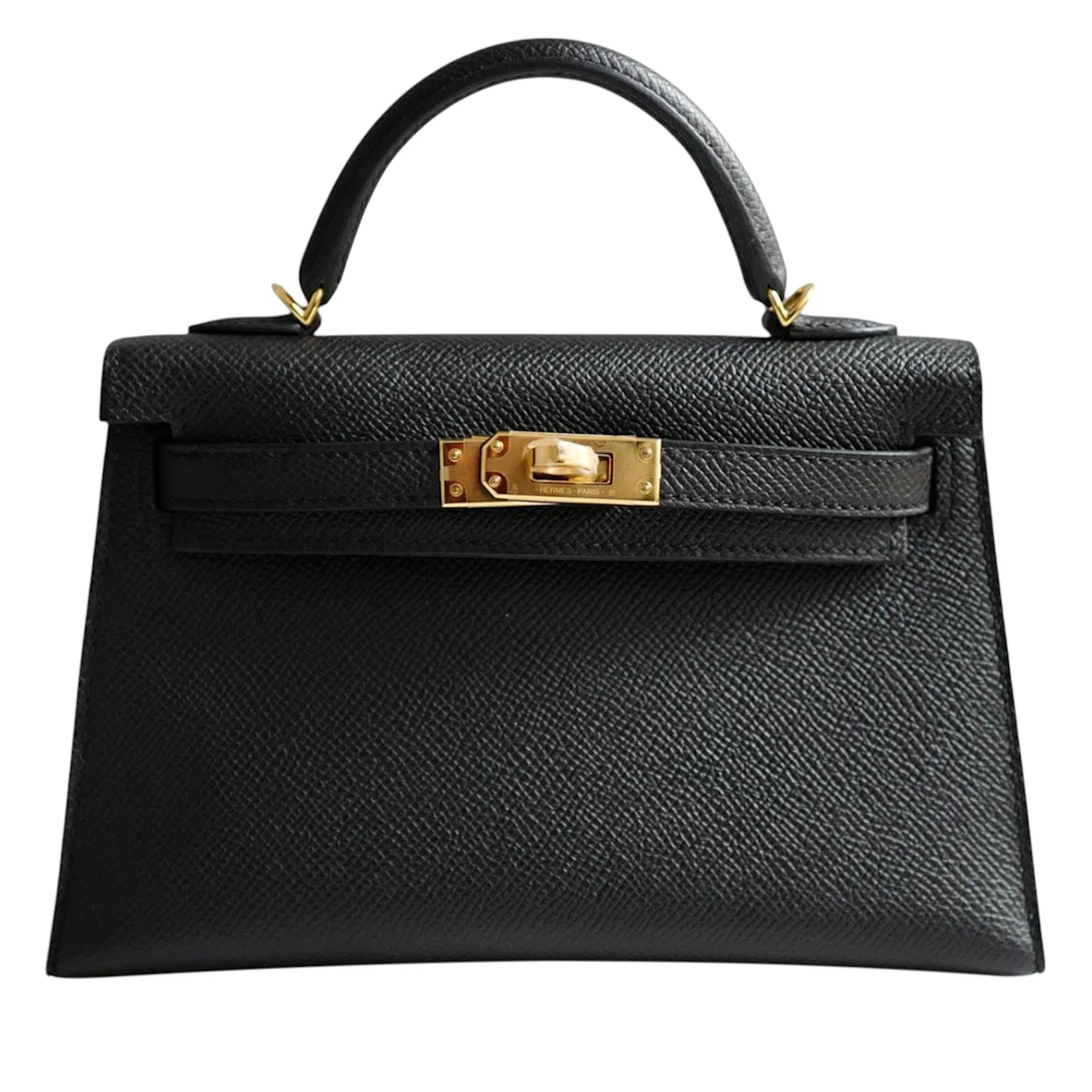 Black Epsom Mini Kelly 20 II Gold Hardware, 2026