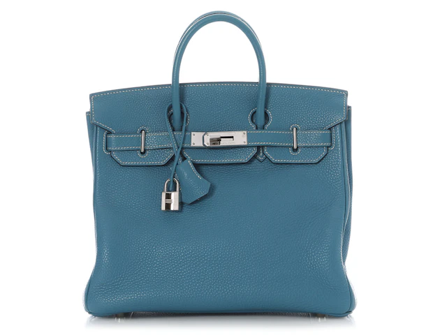 Bleu Jean Togo Birkin HAC Haut à Courroies 28 Palladium Hardware, 2005