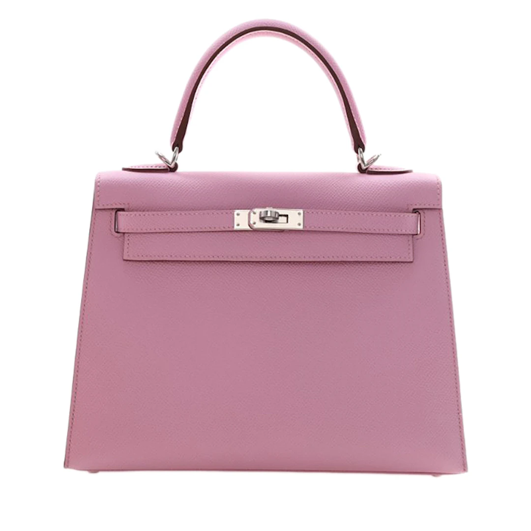 Mauve Sylvestre Epsom Sellier Kelly 25 Palladium Hardware, 2021
