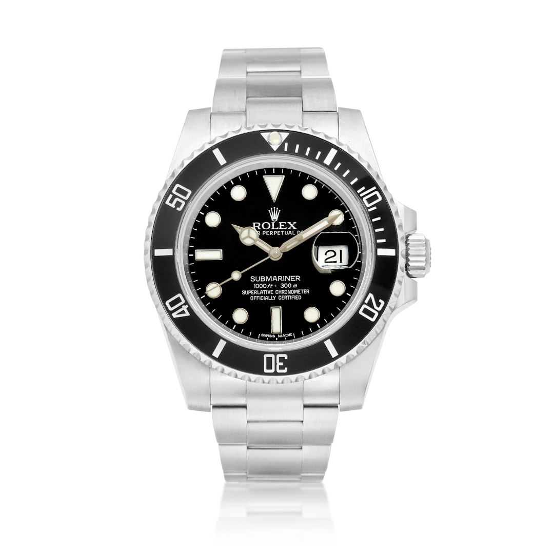 Submariner (Reference 116610LN). A stainless steel automatic wristwatch