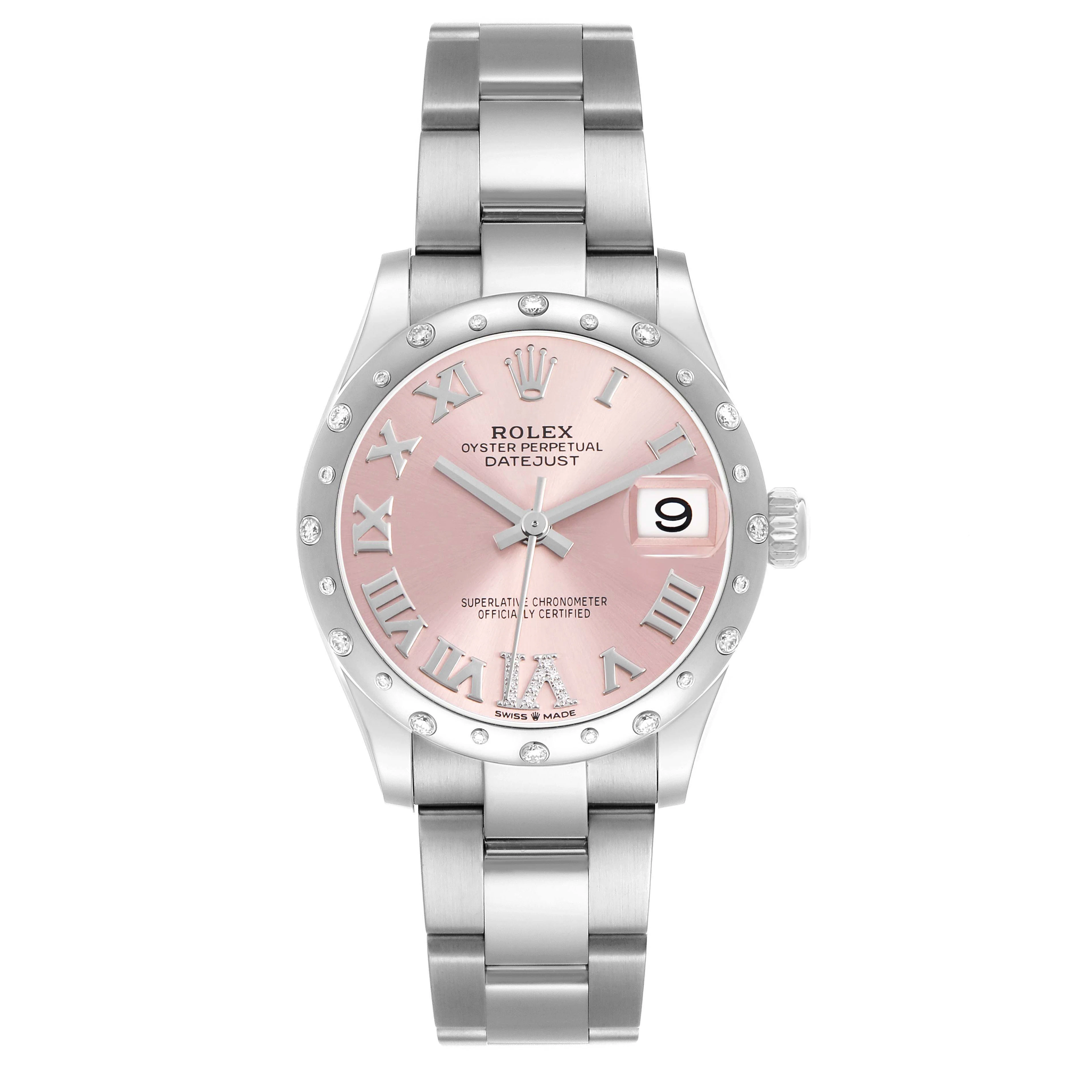 Datejust (Reference 278344RBR). A 31mm stainless steel white gold