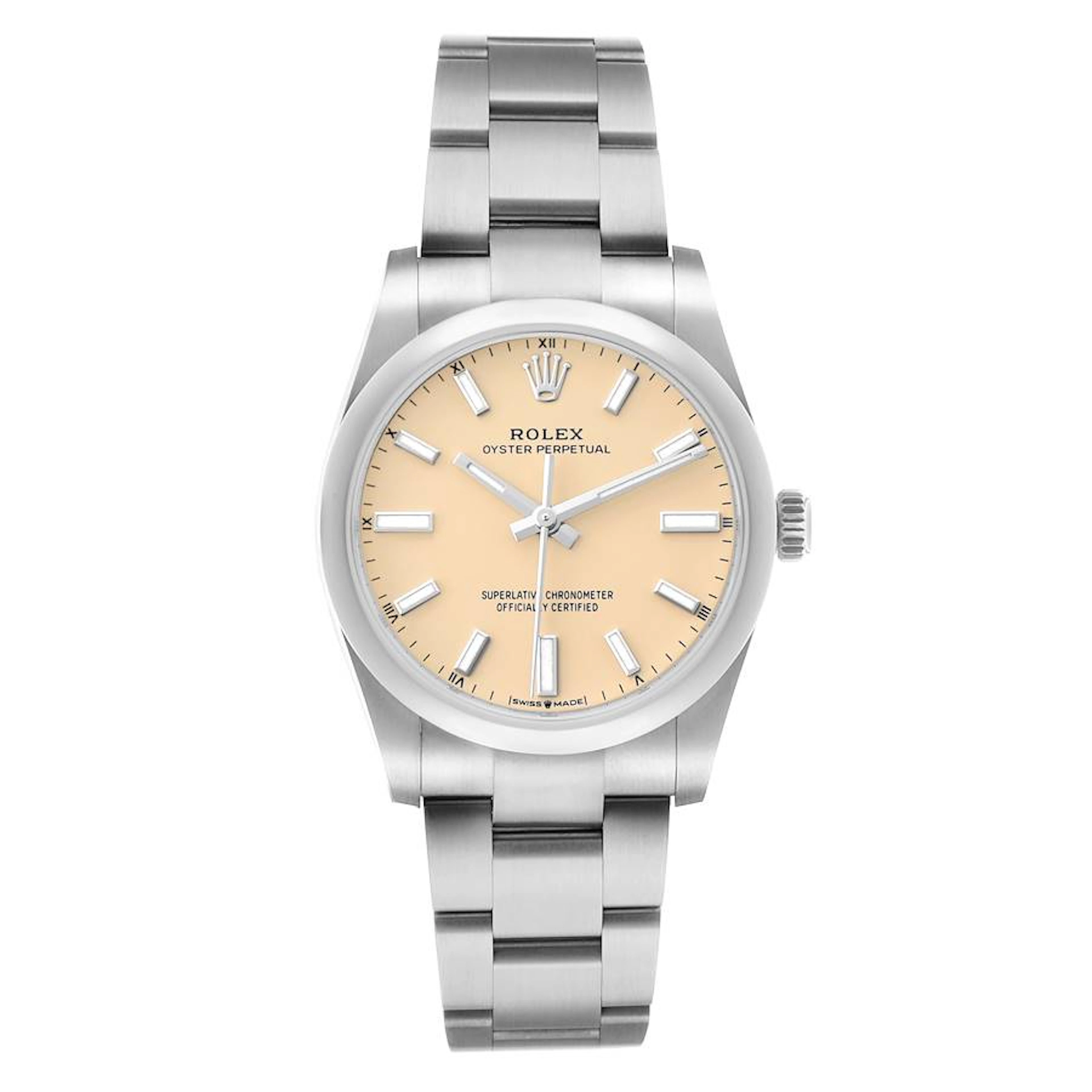 Oyster Perpetual (Reference 124200). A 34mm unworn stainless steel