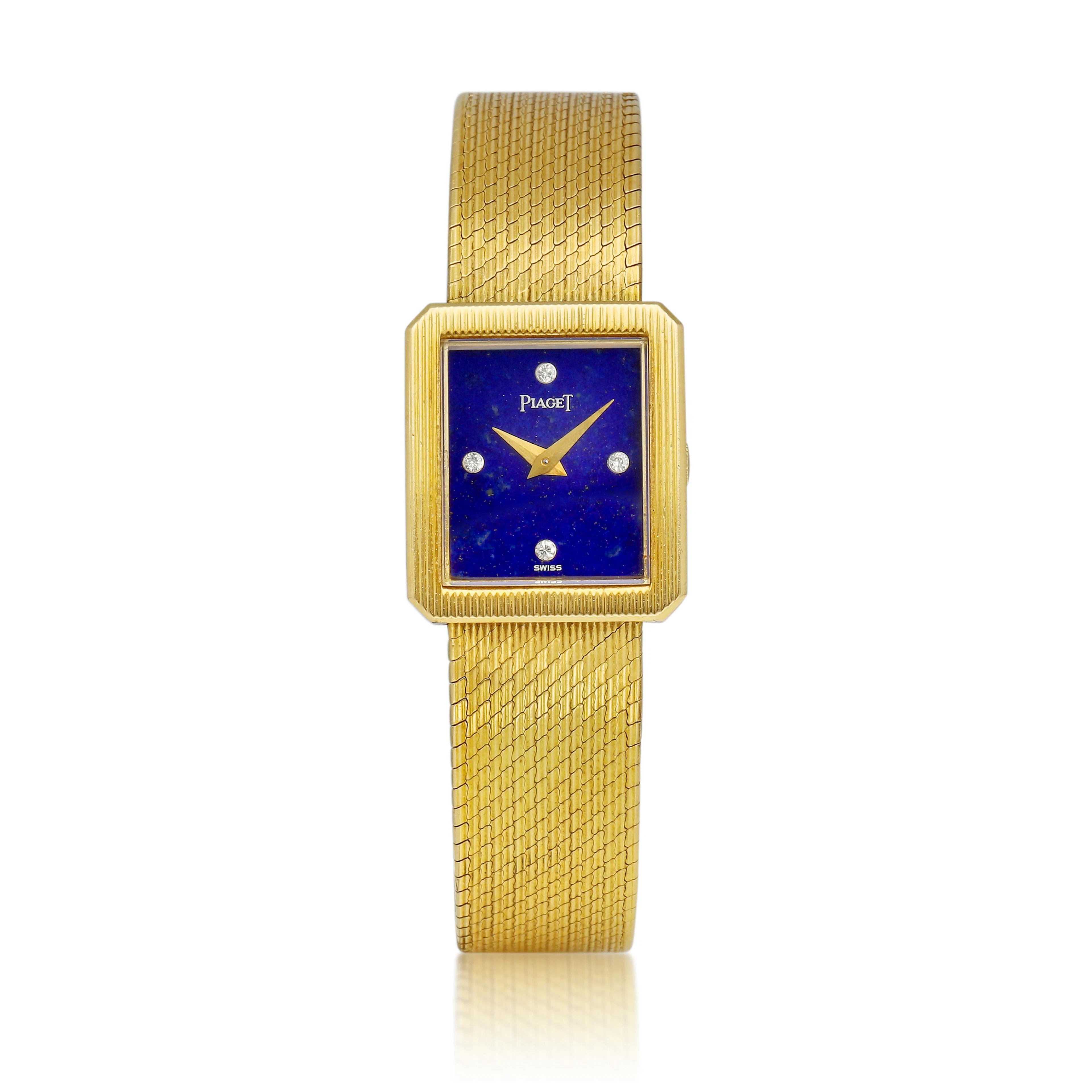 Protocole (Reference 4154B12). A 22.5mm yellow gold and diamond-set