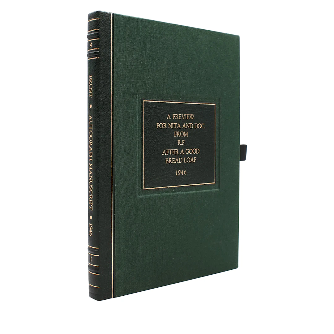Autographed Manuscript of Poems