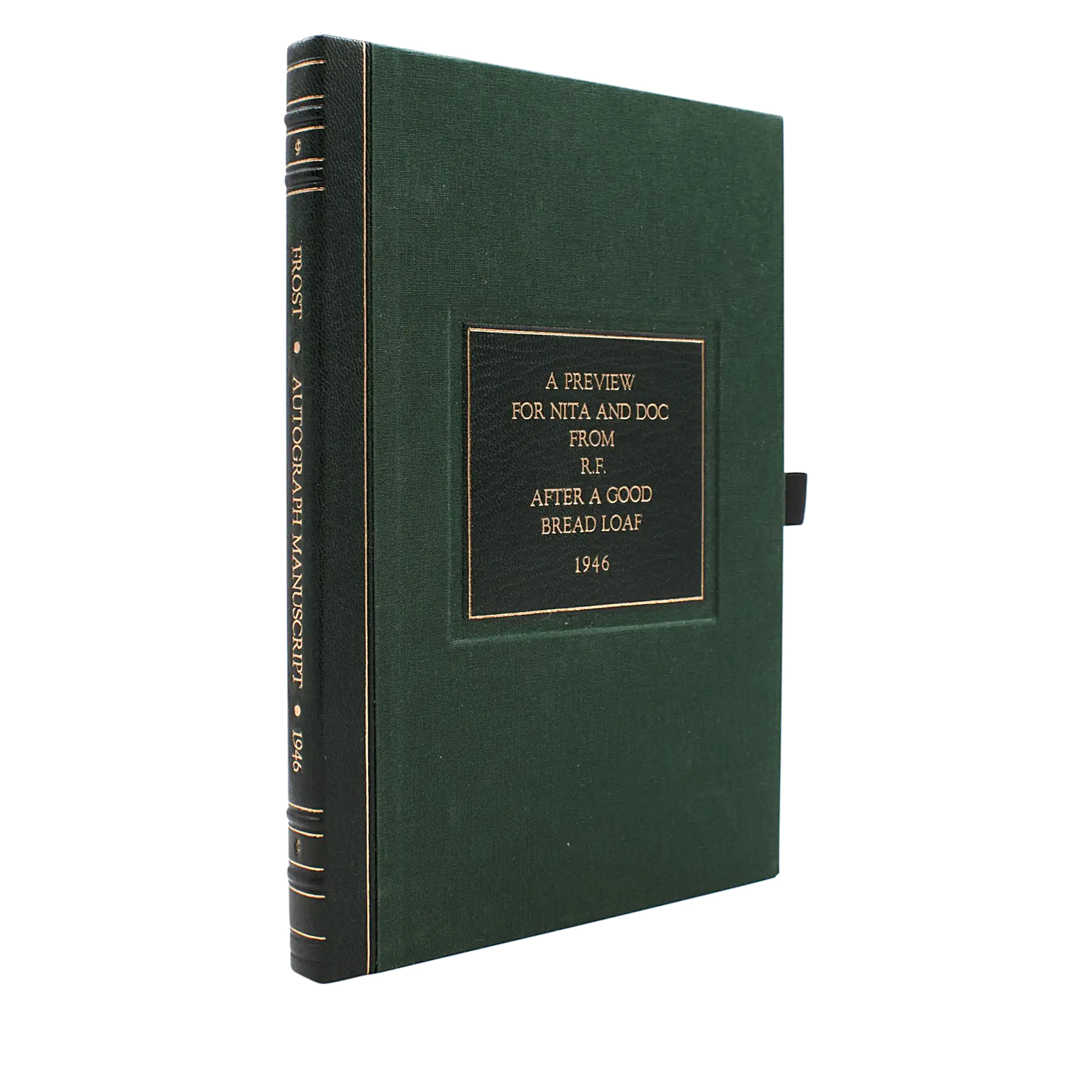 Autographed Manuscript of Poems