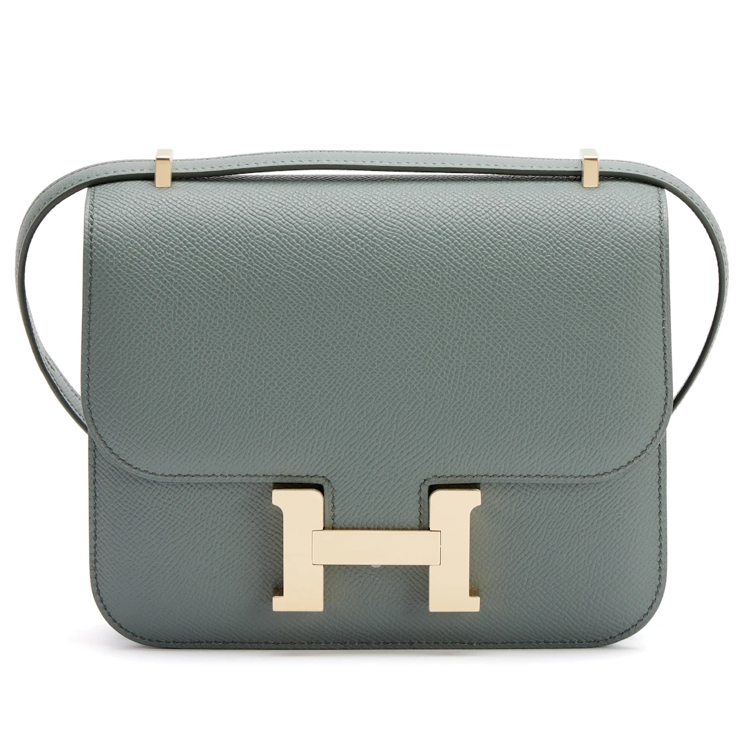 Vert Amande Epsom Mini Constance 18 Permabrass Hardware, 2025