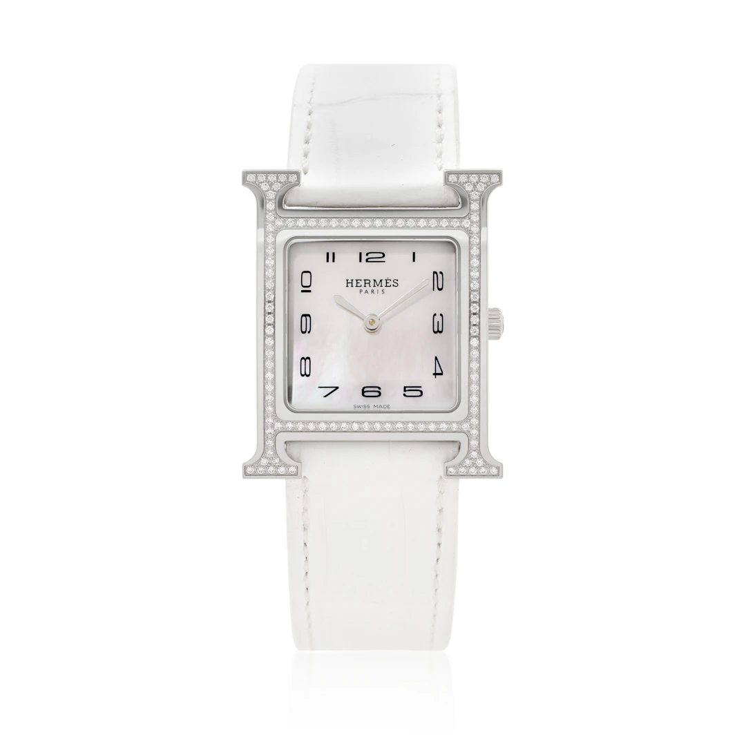 Heure H Small (Reference HH1.531). A 25mm stainless steel diamond-set