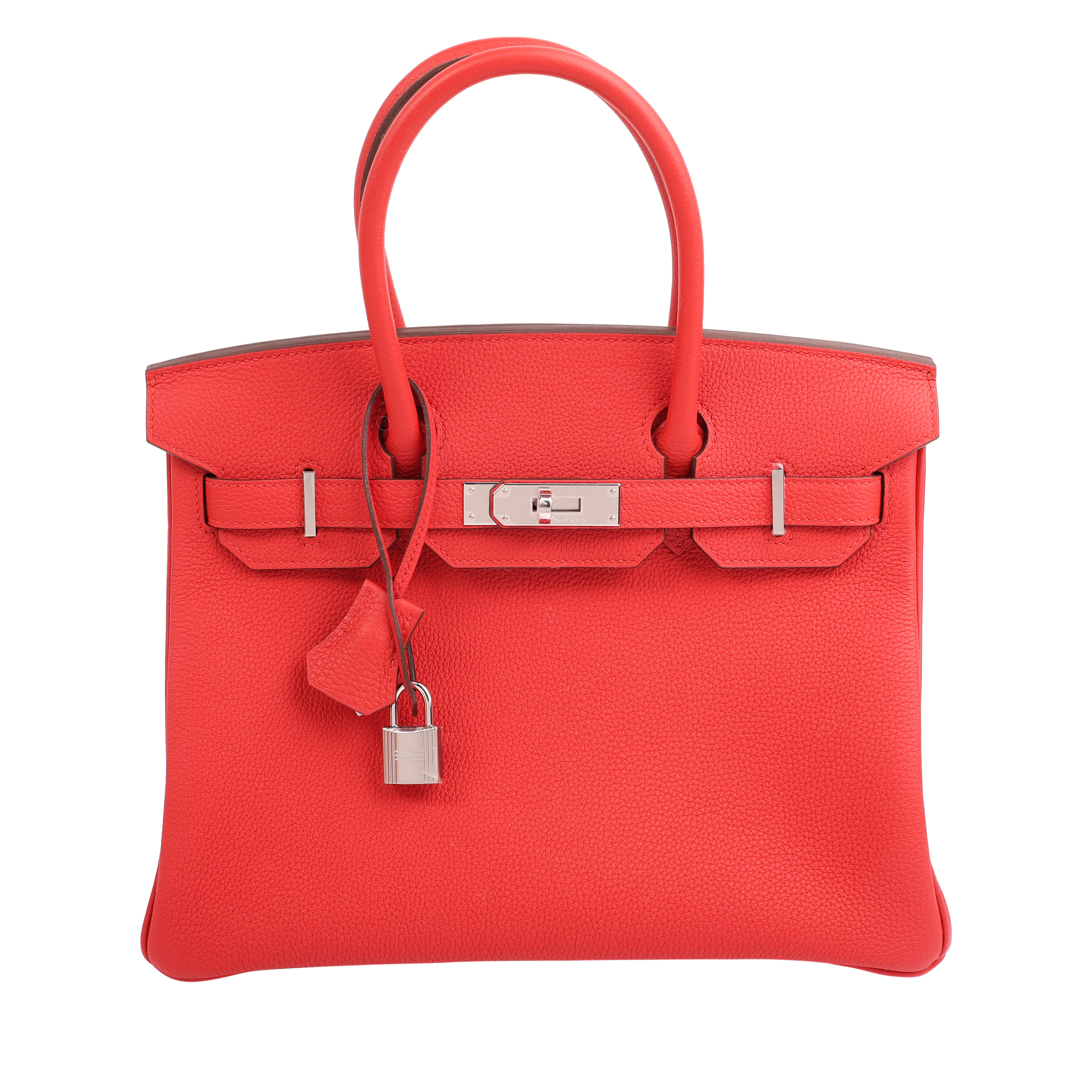 Rouge Radieux Togo Birkin 30 Palladium Hardware, 2020