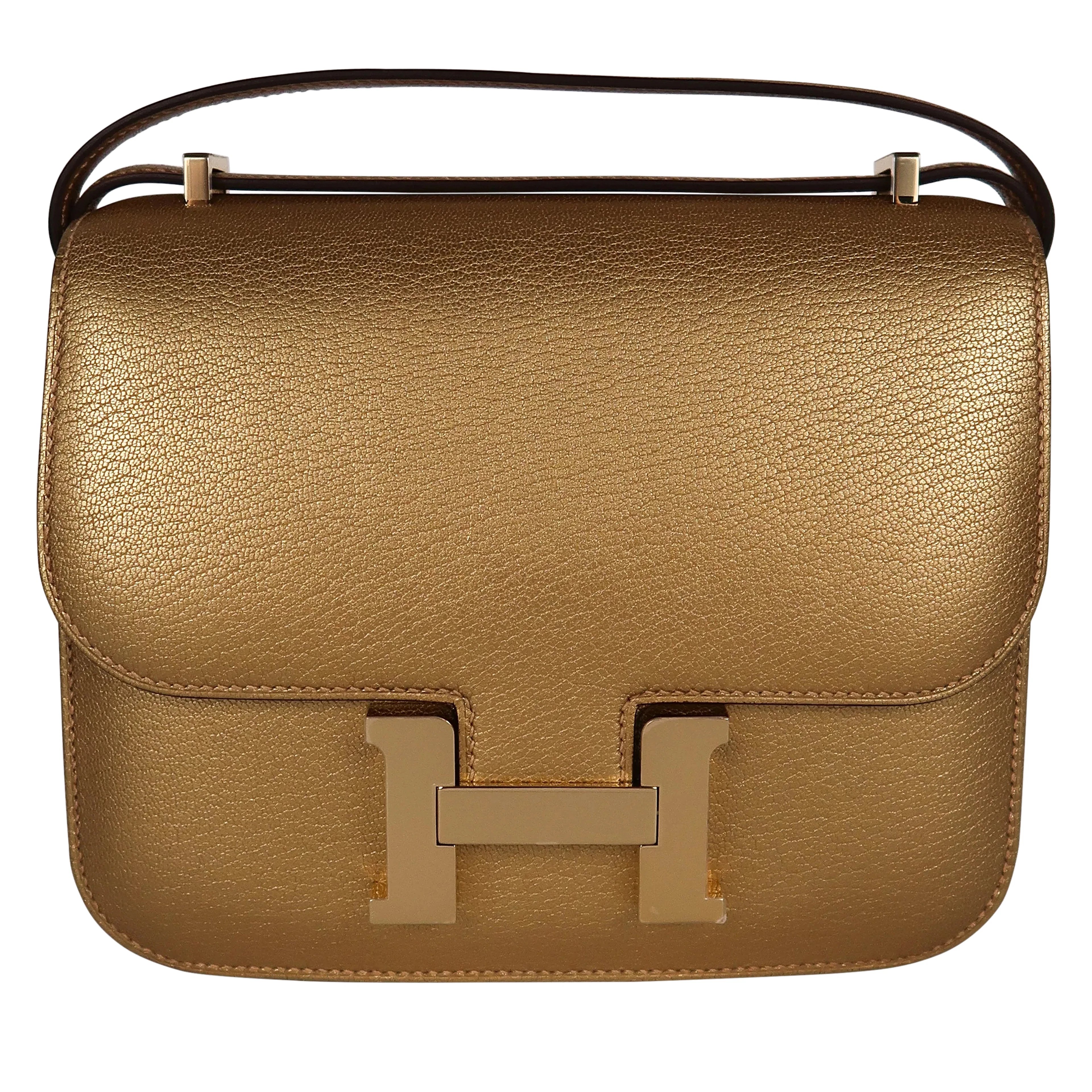 Limited Edition Doré Chèvre Chamkilight Metallic Mini Constance 18