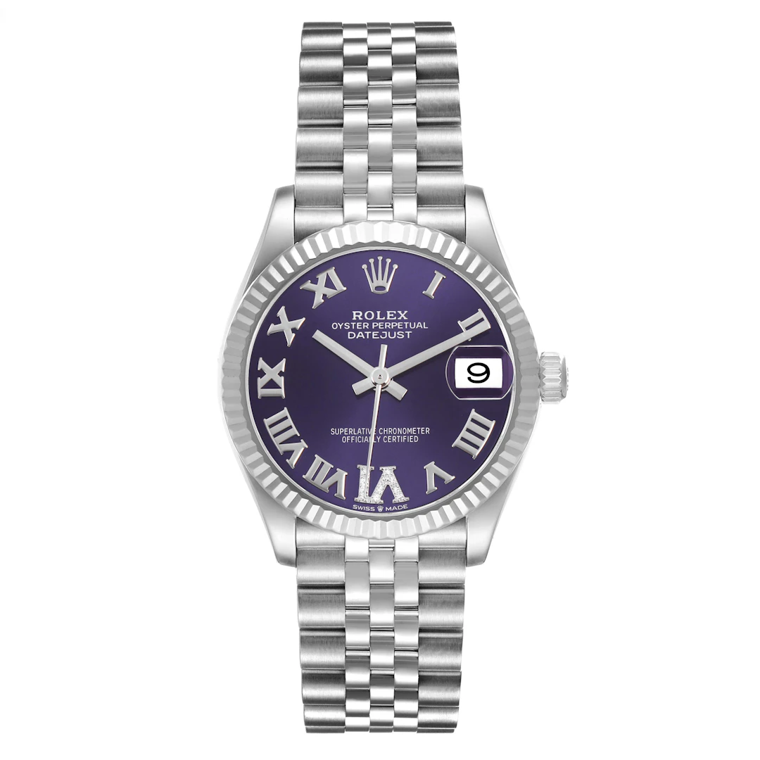 Datejust 'Aubergine' Purple Dial (Reference 278274). A 31mm stainless