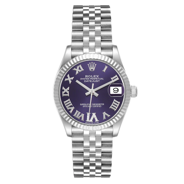 Datejust 'Aubergine' Purple Dial (Reference 278274). A 31mm stainless