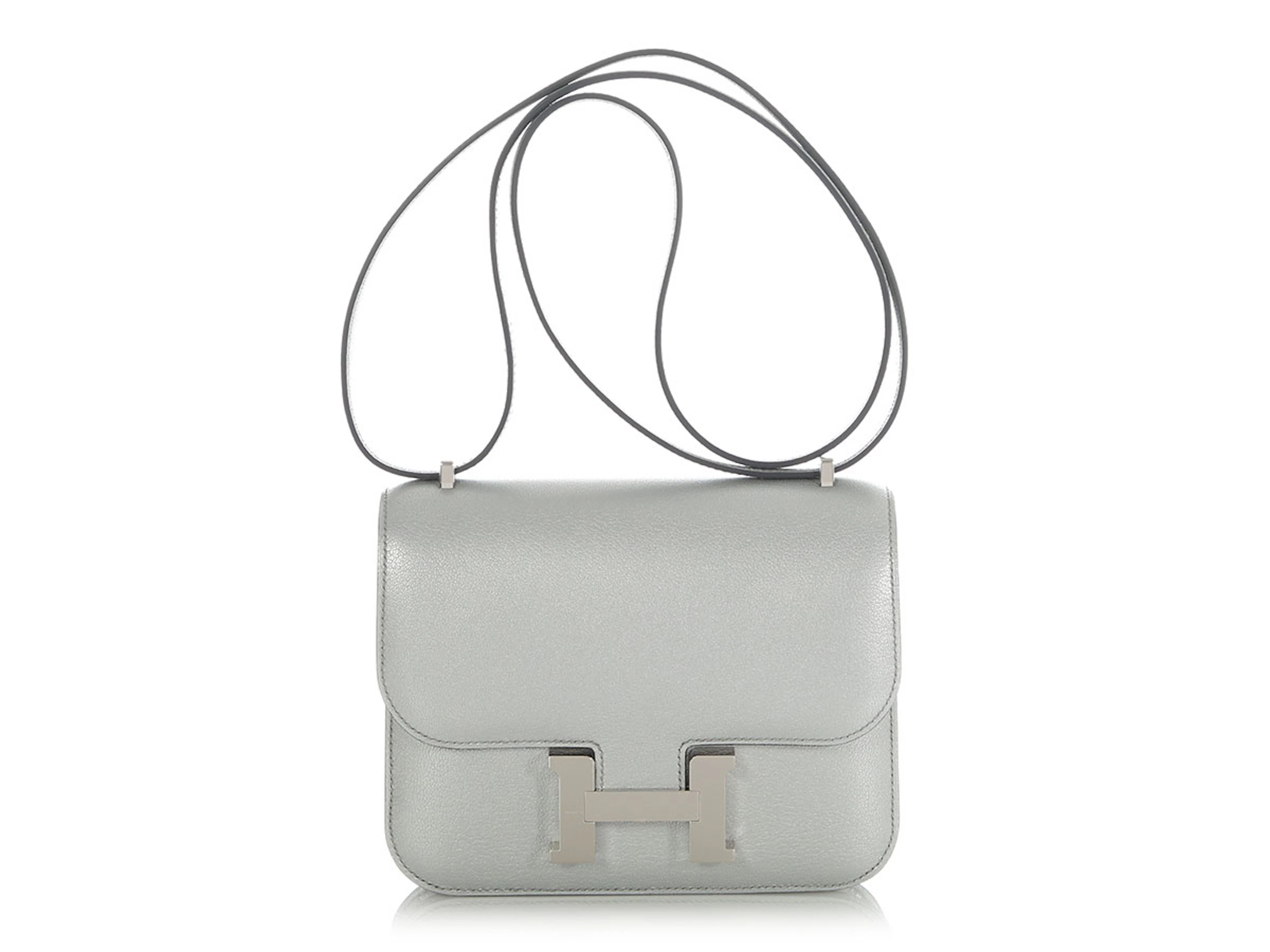 Argent Chèvre Chamkilight Mini Constance 18 Palladium Hardware, 2025