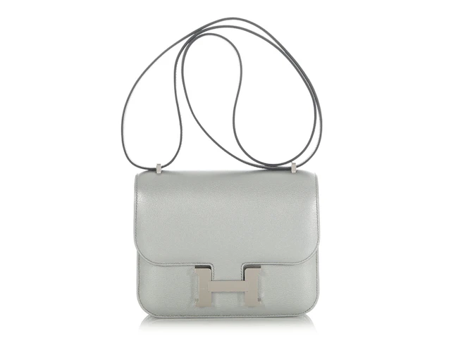 Argent Chèvre Chamkilight Mini Constance 18 Palladium Hardware, 2025