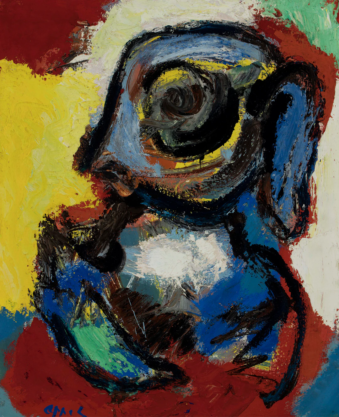 Karel Appel, Profil jeune fille, 1965