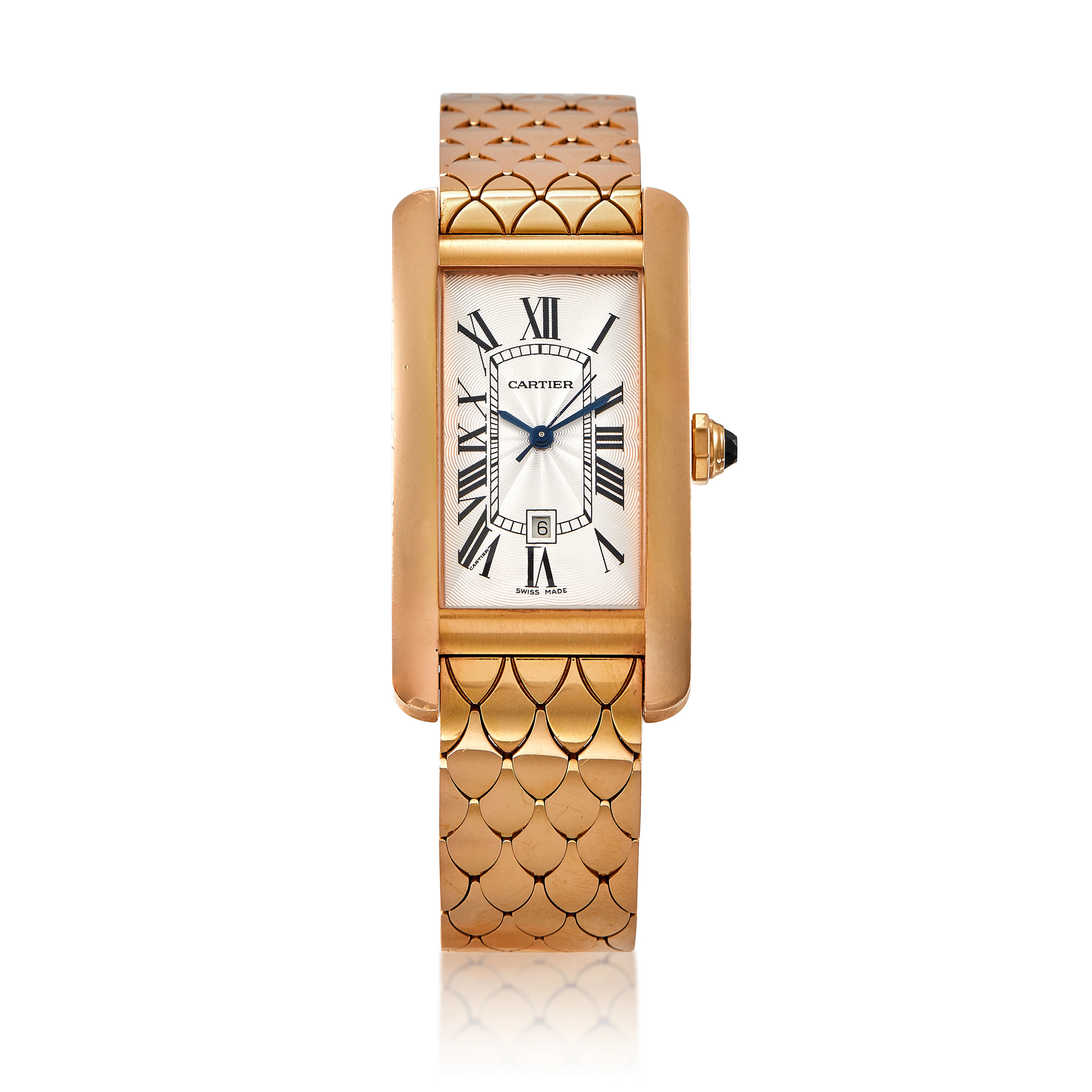 Tank Americaine Medium (Reference W2620032). A 41.6mm yellow gold